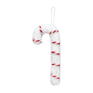 Imagem de Pendente de Natal Bengala Vermelho e Branco 18cm - B. I. E.