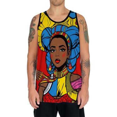 Imagem de Camiseta Regata Tshirt Africa PopArt Mul.her Africana Arte 1 - Enjoy S
