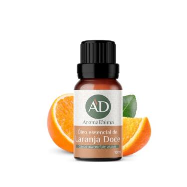 Imagem de Óleo Essencial De Laranja Doce 100% Puro - 10ml - Ideal Para Difusor, Aromaterapia e Cuidados Com o Corpo I Aroma Frutal, Cítrico e Suave I Aroma D'alma
