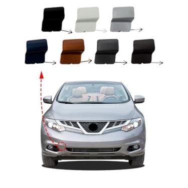 Imagem de Tampa do gancho de reboque do para-choque dianteiro do carro olho de reboque para Nissan Murano CrossCabriolet AWD 2011 2012 2013 2014 62086-1GROH (cinza, lado direito do passageiro)