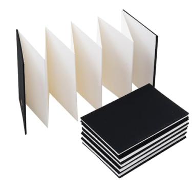 Imagem de Concertina de capa dura em aquarela - Design de dobra sanfonada - Livro de aquarela de diário de viagem - Caderno de desenho - 300 g/m2 - 15 x 100 cm - Um livro - prensa a frio