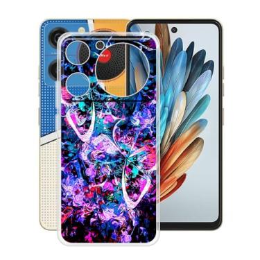 Imagem de YQINHHME Capa de telefone para ZTE Nubia Music Z2353 (16.8 cm), capa de silicone macio TPU transparente [ultrafino X anti amarelo] capa protetora antiqueda à prova de choque para ZTE Nubia Music Z2353