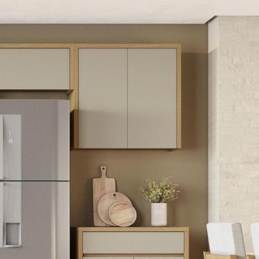 Imagem de Armário Aéreo 2 Porta Condessa 100% Mdf 80cm - Nesher Móveis