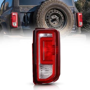 Imagem de LONGDING Caixa de luz traseira compatível com Ford Bronco 2021 2022 2023 modelo de halogênio estilo de fábrica original sem substituição da lâmpada traseira Blub, lado do passageiro