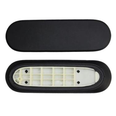 Imagem de Almofadas de apoio de braço para cadeira de escritório de substituição compatíveis com a cadeira de escritório Herman Miller Sayl fixas e apoios de braço ajustáveis em altura, vinil, preto (par)