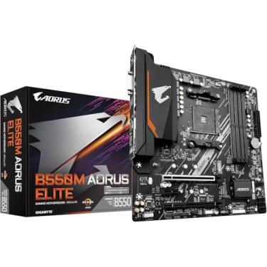 Imagem de Placa Mãe B550M AORUS Elite, Chipset B550, AMD AM4, mATX, DDR4