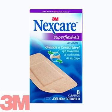 Imagem de Curativos Superflexíveis Joelho e Cotovelo Nexcare 8 Unidades - 3M