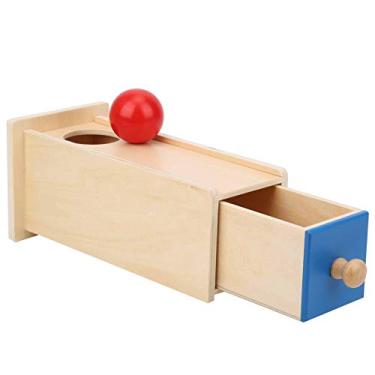 Imagem de Caixa de Ibucare para Bebês Brinquedos Infantis Moedas de Madeira Caixa Bola Meninos Meninas Brinquedos Educativos (Gaveta retangular da bola)