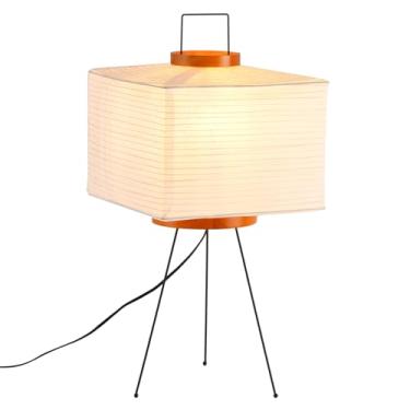 Imagem de Teru Ji Kaikang Luminária De Chão De Papel De Arroz, Luminária De Chão De Papel De Arroz Com Design Nórdico De 11,81", Luminária De Cabeceira De Lanterna De Papel De Arroz, Luminária De Mesa De Sala