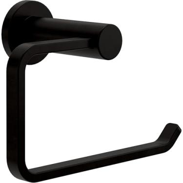 Imagem de Franklin Brass Kildare (1 pacote) Suporte de papel higiênico/suporte de toalha de mão preto fosco multiuso acessório de banheiro suporte de parede suporte de rolo de tecido europeu/suporte de toalha
