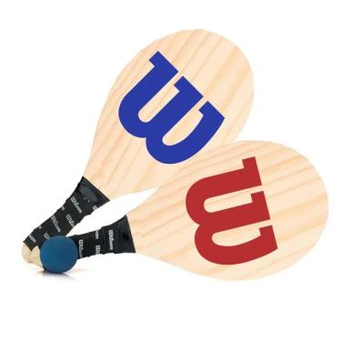 Imagem de Kit Frescobol Wilson com 2 Raquetes e 1 Bola