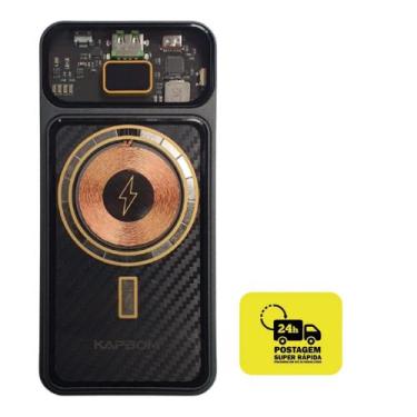 Imagem de PowerBank Portátil Kapbom 10000mha 22,5w de carga rápida, com indução 