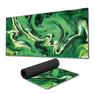 Imagem de Mouse Pad Gamer Abstract Liquid fundo de borracha 90x40cm 80x30cm 900x400 800x300 speed mousepad 90x40 80x30 (1, 80x30 cm) (Verde, 80x30)