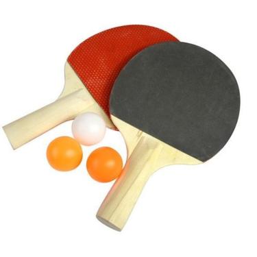 Imagem de Kit Ping Pong Tênis De Mesa 2 Raquetes 3 Bolas Toys & Toys