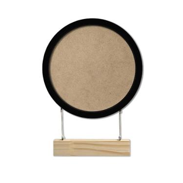 Imagem de kiaga.com.br, Porta Maternidade Redondo Para Quarto Infantil Em Mdf Laqueado Cor:PRETO;Tamanho:25 CM