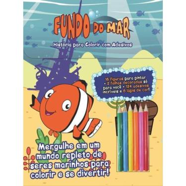 Imagem de Fundo Do Mar - Histórias Para Colorir Com Adesivos