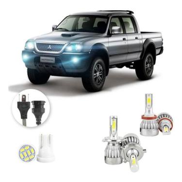 Imagem de Lampadas Led Mitsubishi L200 1986 A 2003 H4 H11 20000lm - V10, Branco