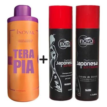 Imagem de Kit Progressiva Fio S/ Formol Terapia +japonesa C/formol+shp - INOVAK