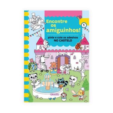 Imagem de Encontre Os Amiguinhos! No Castelo - Pinte E Cole Os Adesivos