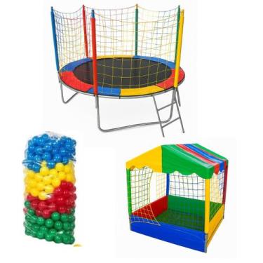 Imagem de Pula Pula 2,30m Piscina De Bolinhas 1,00m 500 Bolinhas - ROTOPLAY BRIN