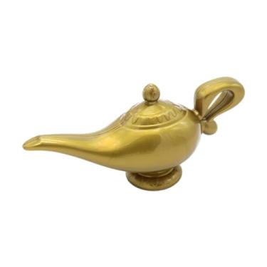 Imagem de FLCPJGV Ornamento de lâmpada de genie, decoração de mesa, delicada decoração para casa de casa foto adereços de apoio genie brinquedo para o halloween da, Cor Cobre