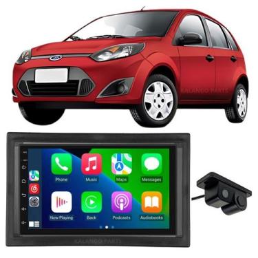 Imagem de Kit Multimídia Android 13 Câmera C/ Sensor Moldura Fiesta - Autovex