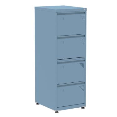 Imagem de Armário de Arquivo de Aço Pandin 4 Gavetas gavetas Azul Dali