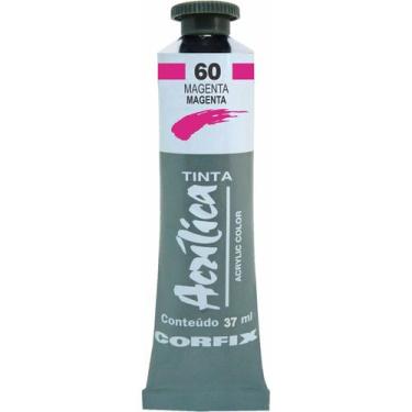 Imagem de Tinta Acrílica 37ml 060 Magenta Corfix, 060 - MAGENTA