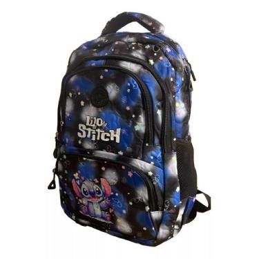Imagem de Mochila Escolar Infantil Grande De Costa stitch - PIETRIX, PRETO