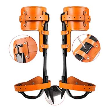 Imagem de Picos para trepar árvores, equipamento para subir árvores para cortar árvores, observação de caça, coletar frutas, sobrevivência na selva - bicos para árvores trepadoras ajustáveis com sapatos bota