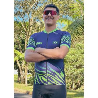 Imagem de Camisa Ciclismo Masculina Manga Curta 16 - Preta Zilli, G1