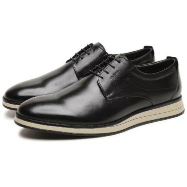 Imagem de Sapato Derby Casual Couro Masculino Cadarço Solado Elegante - Manutt, 