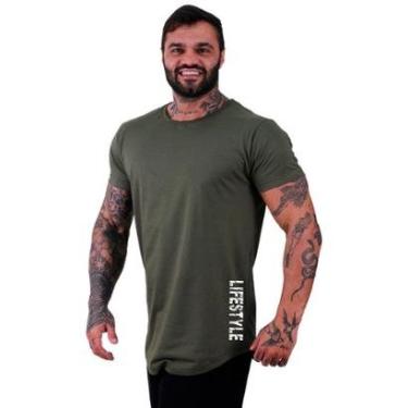 Imagem de Camiseta Longline MXD Conceito Estampada Academia Treino Fit-Masculino