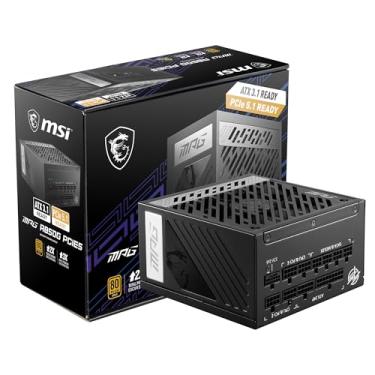 Imagem de Fonte MSI MPG A850G, 850W, 80 Plus Gold, Modular, PFC Ativo, Com Cabo, Preto - 306-7ZP7B12-CE0