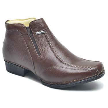 Imagem de Bota Botina No Stress Masculina Legitimo Couro Floater Dt Cla 9405 (37, Chocolate)