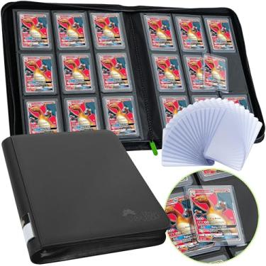 Imagem de Toploader Binder, Sammelkartenbinder Aufbewahrung, 252 9 Pocket Top Loader Binder, Pokemon Binder, Kartensammelbinder, Yugioh Karten Binder, MTG Kartenbinder, TCG Binder, Kartenordner für Sammelkarten