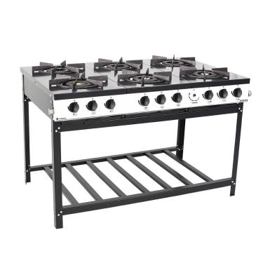 Imagem de Fogão Profissional Venâncio 6 Bocas Linha Bravo Branco Br6bbr