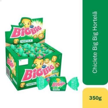 Imagem de Chiclete arcor Big Big Sabor Hortelã Caixa 100 Unidades 315g