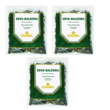 Imagem de Chá Erva Baleeira Natural Kit 3 Pacotes Chamel