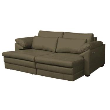 Imagem de Sofá Decorativo Sala de Estar Marselha Retrátil Elétrico 3 Lugares 215