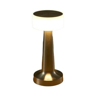 Imagem de Lâmpada De Mesa LED Recarregável Com Sensor De Toque, Luz Noturna Sem 