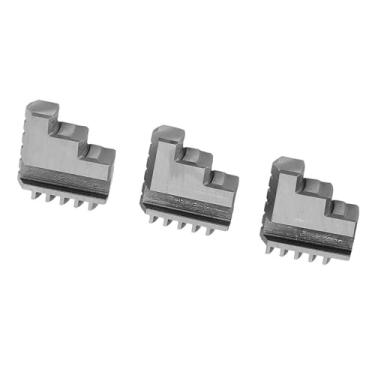 Imagem de Qanyegn 3pcs par k11-80 dentro de mandíbula, chuck auto-centralização de metal torneira mandíbulas, ferramenta de processamento de metal tocos