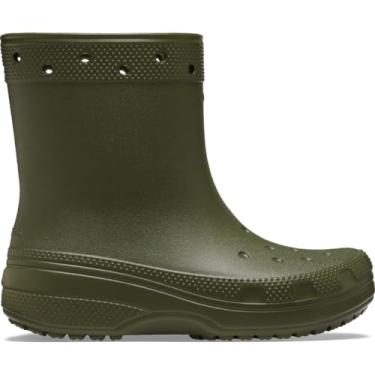 Imagem de Crocs Bota de chuva clássica unissex para adultos, Verde militar, 35