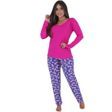 Imagem de Pijama bicolor prettier - Click Mais Bonita, Rosa, XL