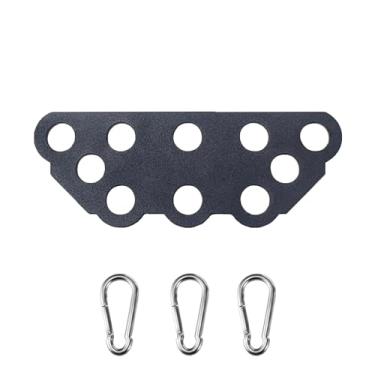 Imagem de KORIKAHM Barra de puxar LAT com várias aderências para academia em casa, acessórios de pulldown LAT para sistema de polia, adequado para alça de exercício dupla ou única (mini barra)