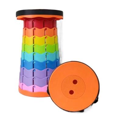 Imagem de Banqueta Banco Retrátil Portátil com Alça Telescópica Banquinho Dobrável Ajustável Pesca Camping