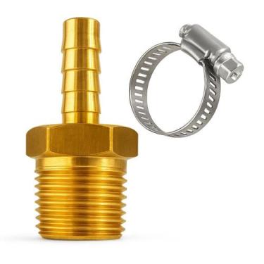 Imagem de Bico Adaptador Espigão 1/2 X 3/8 Mangueira + Abraçadeira - Rama