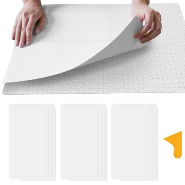 Imagem de ALL4JIG Quebra-cabeças – Pacote com 24 folhas de cola para quebra-cabeça para 1000 a 3000 peças, folhas de adesivos autoadesivos, quebra-cabeças fáceis de preservar e emoldurar