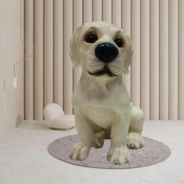 Imagem de Cachorro Rottweiler de Gesso cofre ou Cofrinho de Labrador. Escolha o 