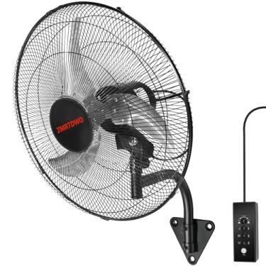Imagem de ZMRTDWO Ventilador De Parede Externo De 20 Polegadas, Ventilador Oscilante De Parede, 3 Velocidades, Metal Industrial Com Resfriamento Potente, Ip44 À Prova D'Água, Oscilação De 90° E Inclinação De
